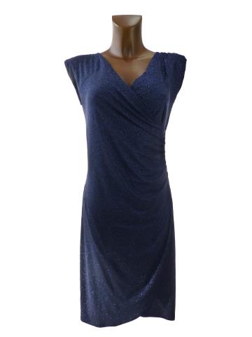 Mika MAXI zavinovací šaty Flirty blue vel. 44